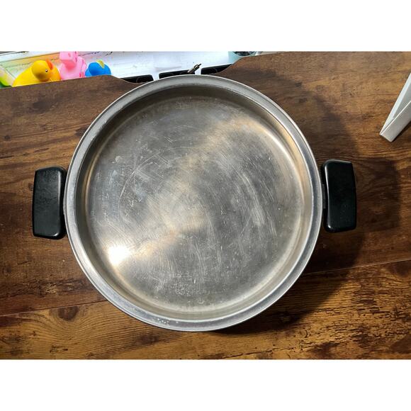 Vintage Revere Ware 1801 Stainless Steel Copper Core Stock Pot Dutch Oven - Picture 5 of 9